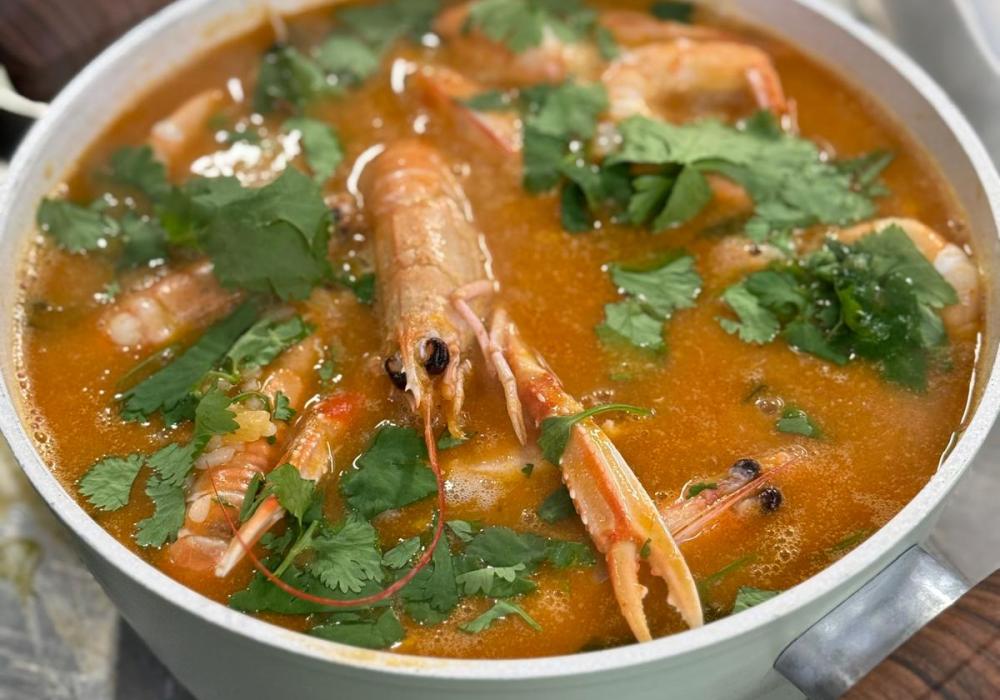 arroz caldoso camarão